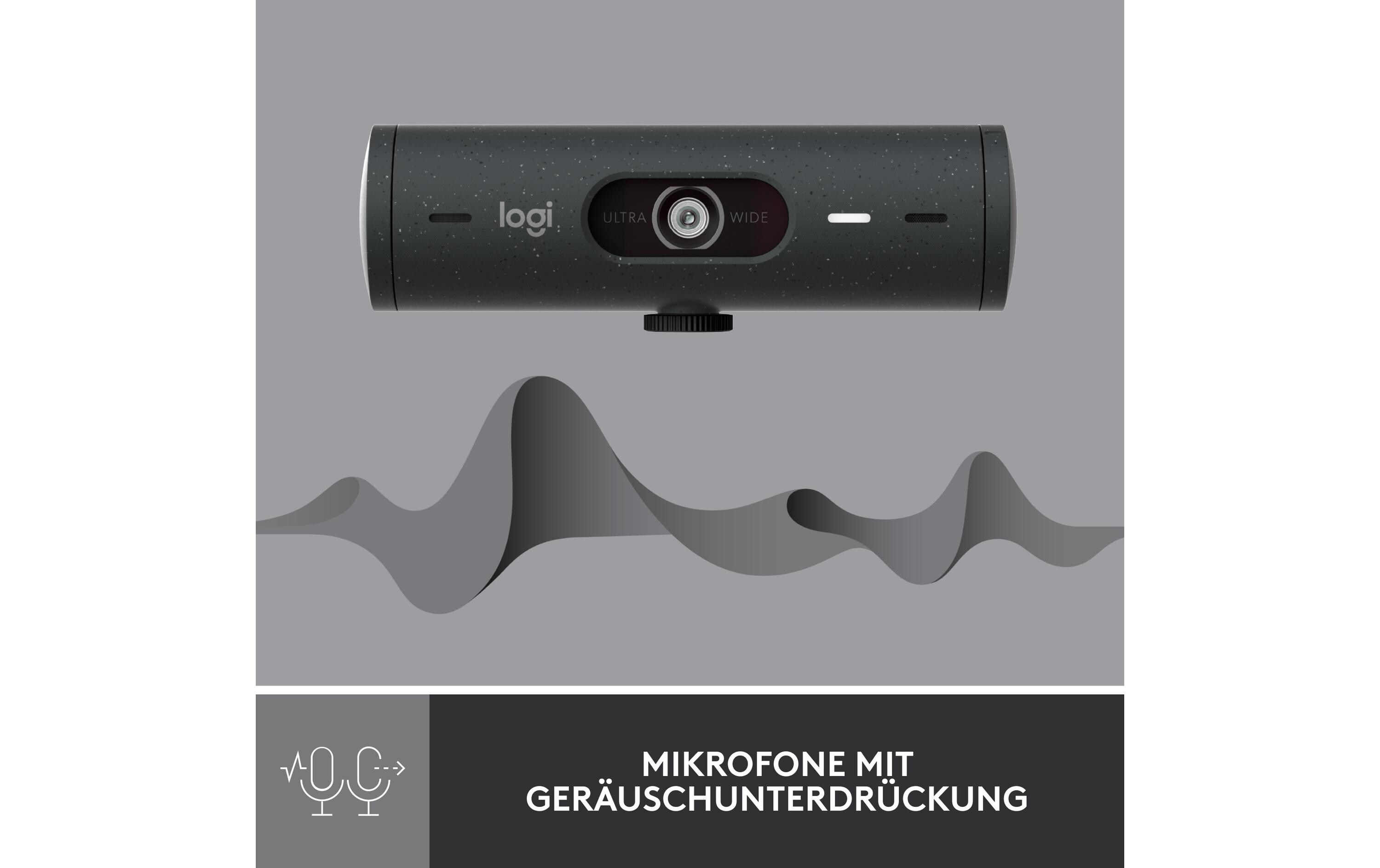 Webcam Brio 500 GraphiteFull HD-Webcam mit RightLight 4 und HDR