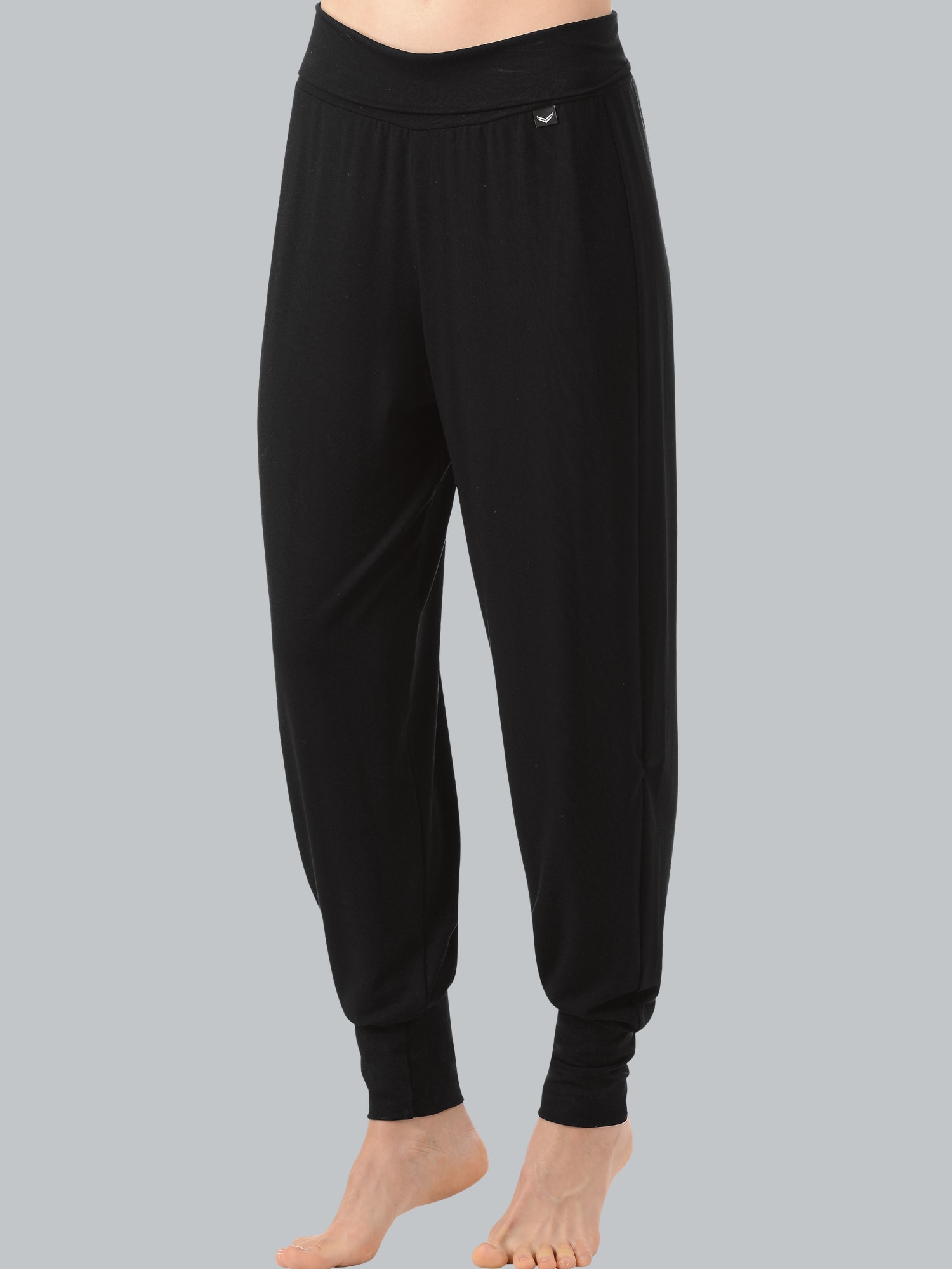 Lange Wellnesshose Schwarz