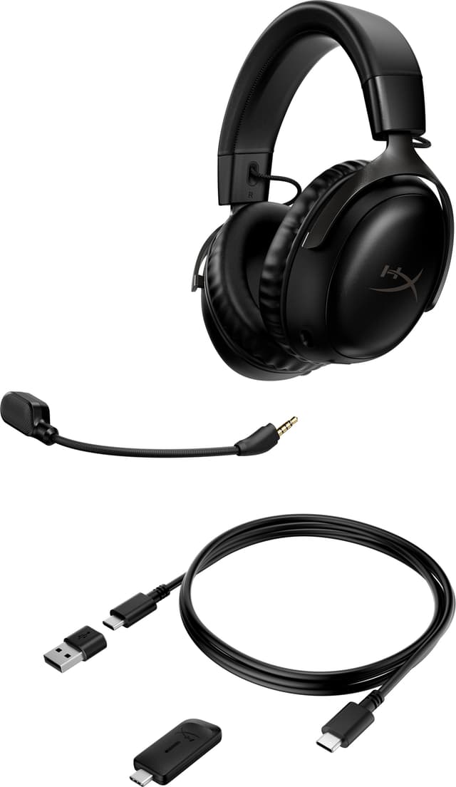 HyperX Cloud III Trådløse gaming høretelefoner (sort)