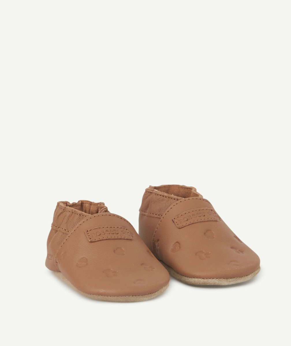ROBEEZCHAUSSONS EN CUIR MARRON BÉBÉ