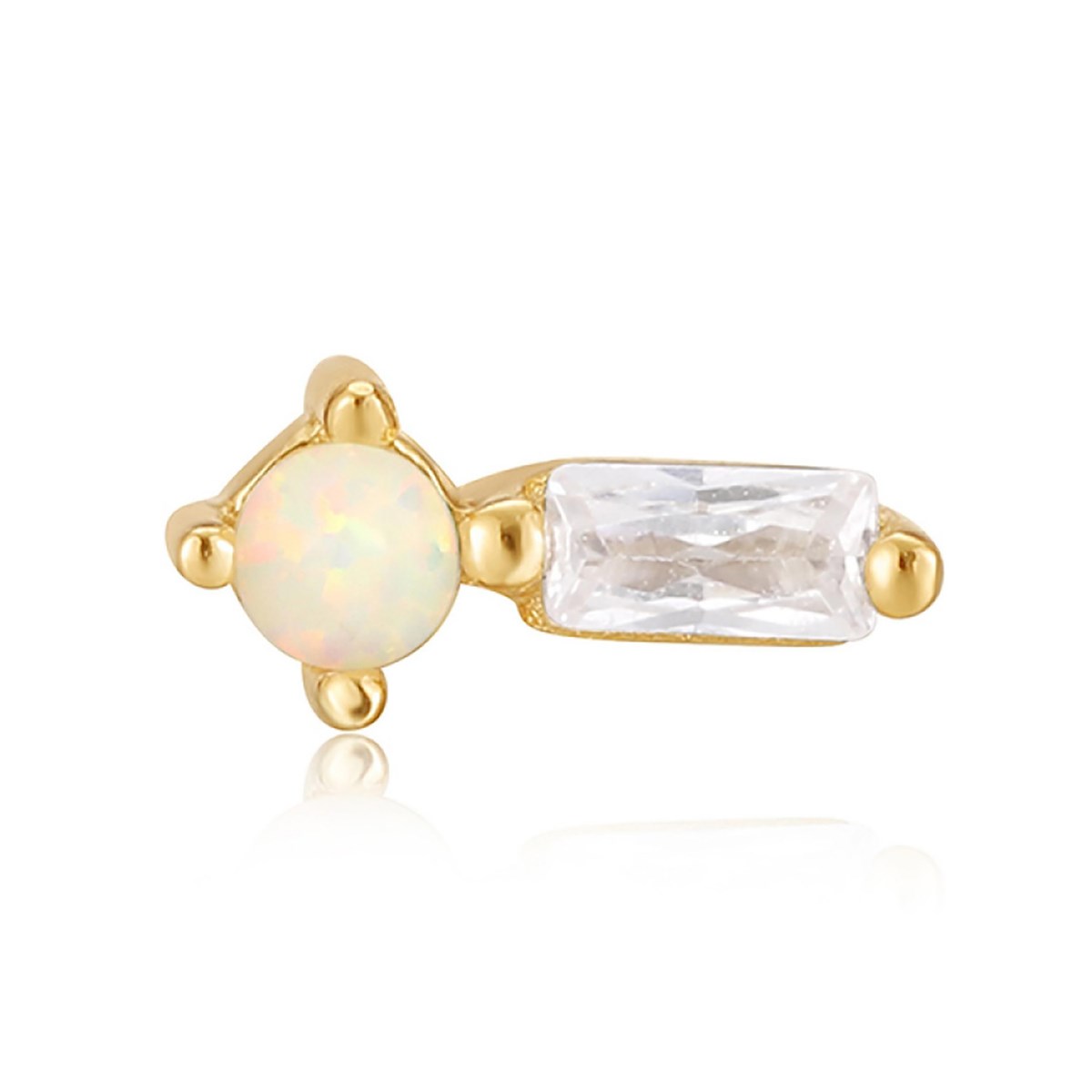 Boucle d'oreille individuelle Ania Haie Kyoto Opal Sparkle dorée