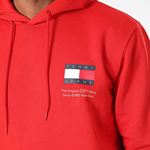 Sweat Capuche Regular Essential Flag 8418 Rouge