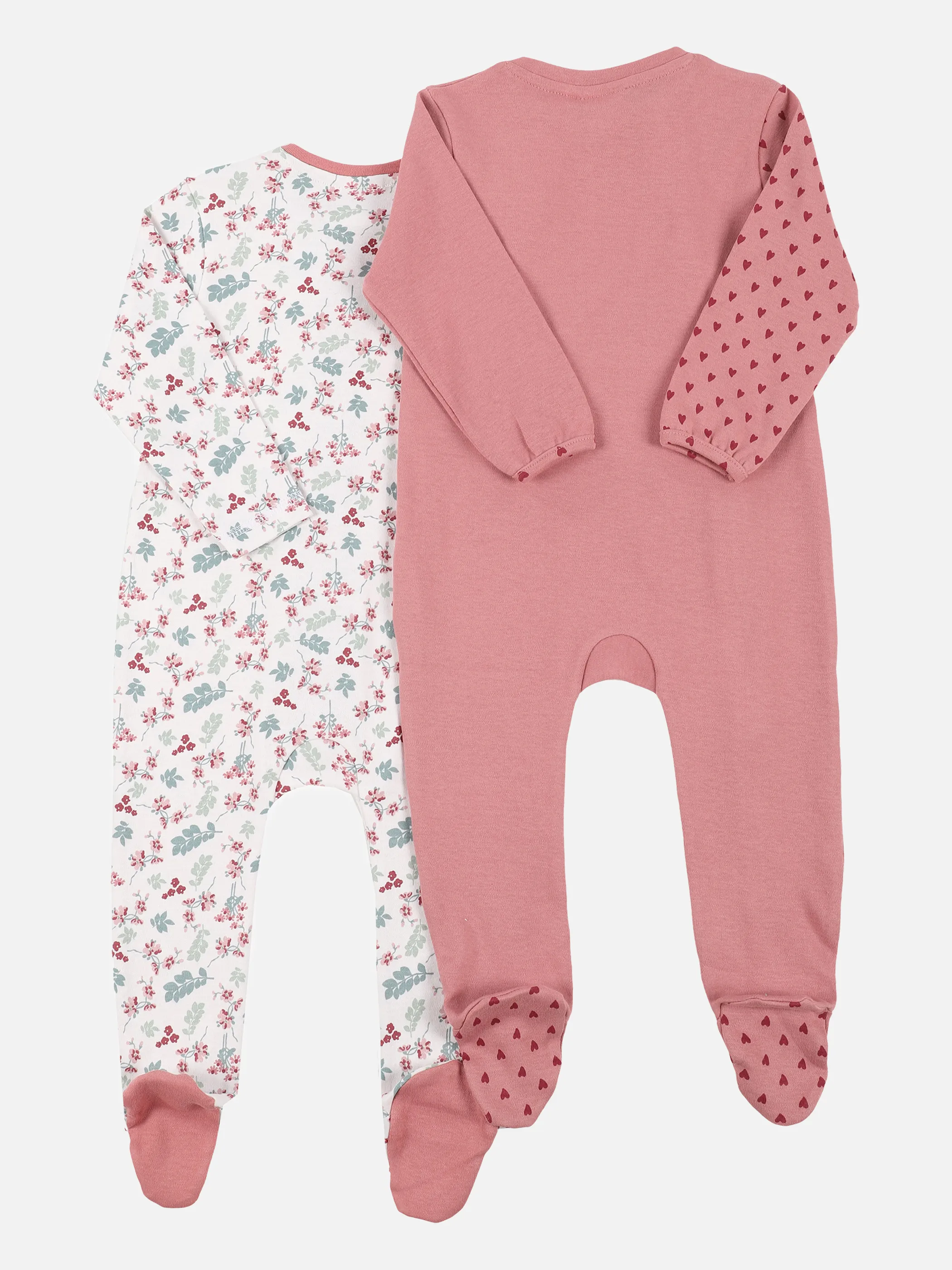Baby Pyjama 2er Set mit Fuß