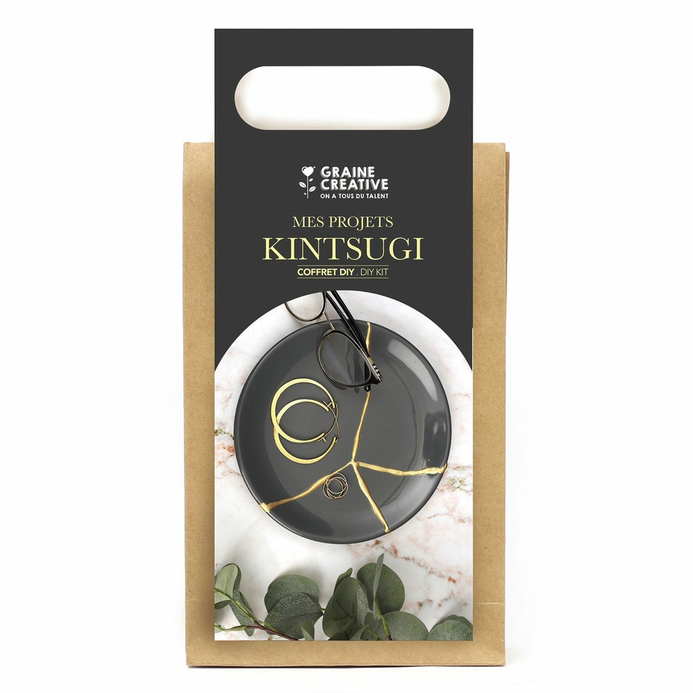 Coffret diy réparation kintsugi doré