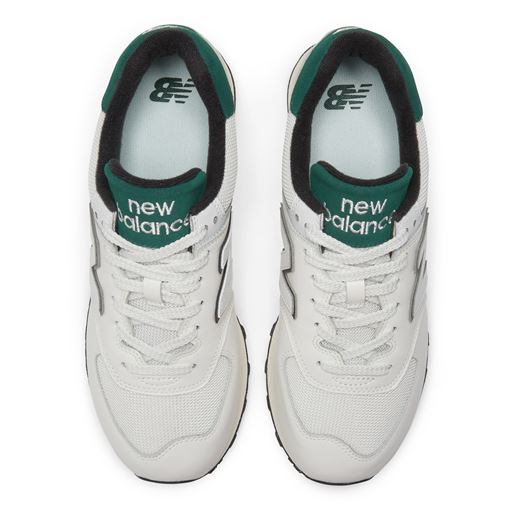 New Balance 574 Sneakers, White/Green, 38.5