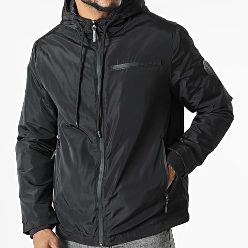 Veste Zippée Capuche Uka Noir