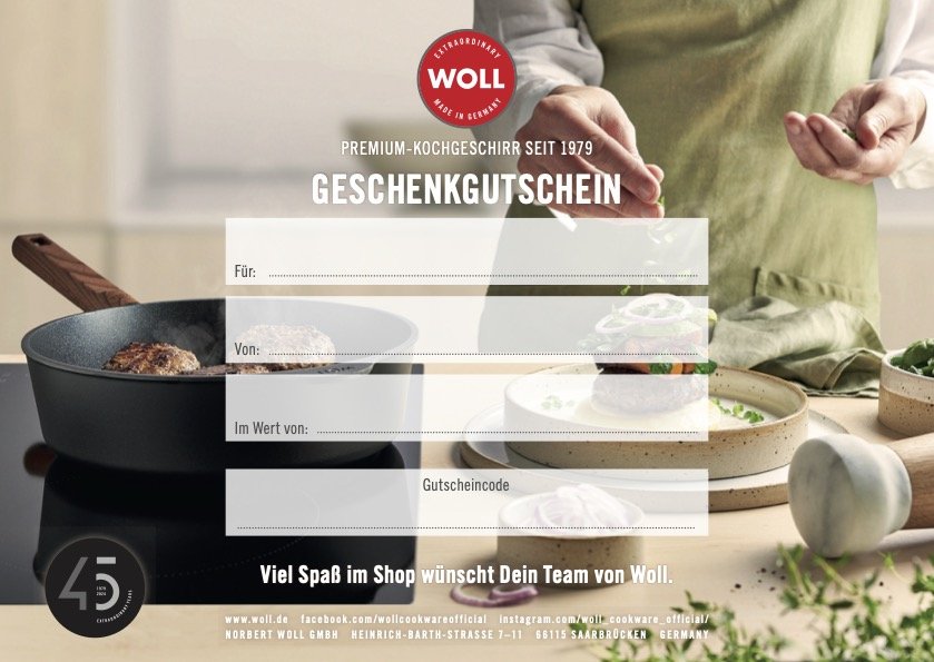 Geschenkgutschein von WOLL