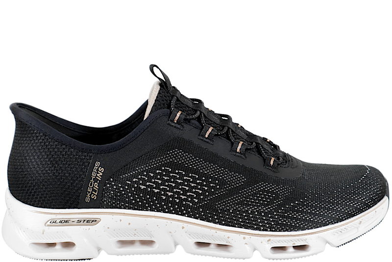 SKECHERS - GLIDE STEP GRATIFY - PACE SLIP-INS DARK SNEAKER