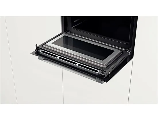 Bosch Serie | 8 CMG633BS1 - Kombinationsovn - til indbygning - niche - bredde: 56 cm - dybde: 55 cm - højde: 45 cm - med selv-rengøring - inox
