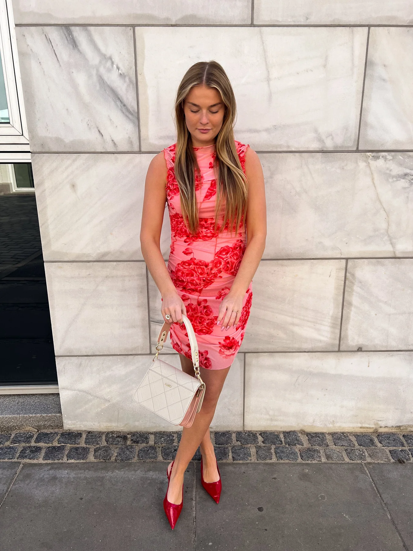 Noella Sutton Short Dress 486 rose print