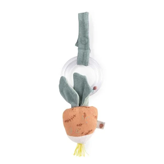 Trois petits lapins Hochet anneau billes   Radis        de               Moulin Roty