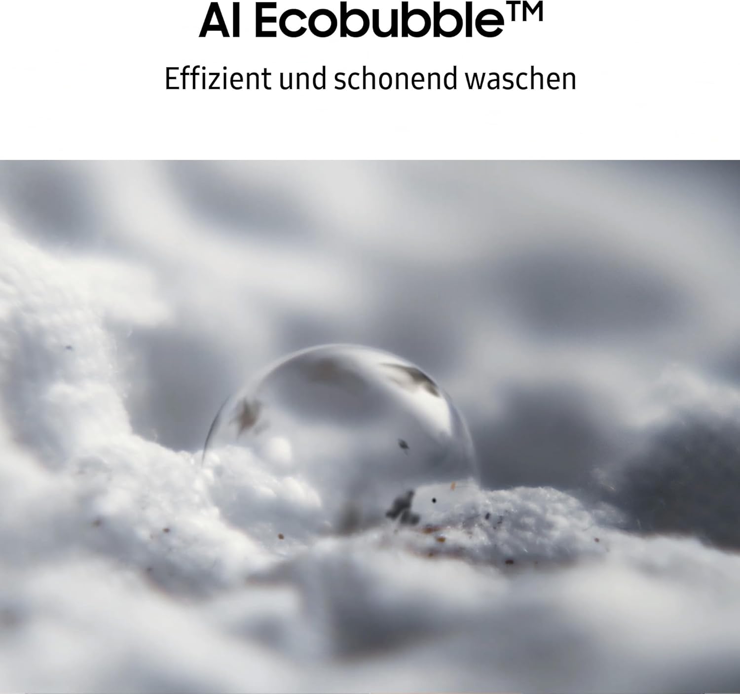 Samsung WW90DG5G34AEEG Waschmaschine WW5100D SLIM, 9 kg, EEK: A (-10%), Nur 48 cm tief, Dampfprogramm, AI Energy Mode, Ecobubble, WiFi, Mikroplastik-Programm, AI Wash, SuperSpeed 39 Min., Weiß