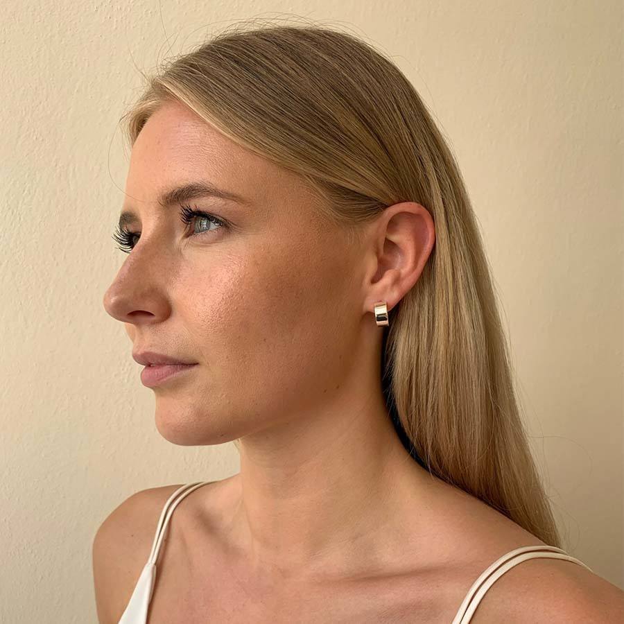 Snö of Sweden Carrie Small Earring Plain Silver 13mm