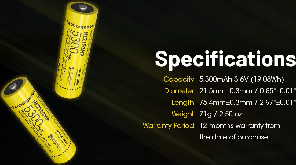 Nitecore Nitecore Nl2153hp Yellow