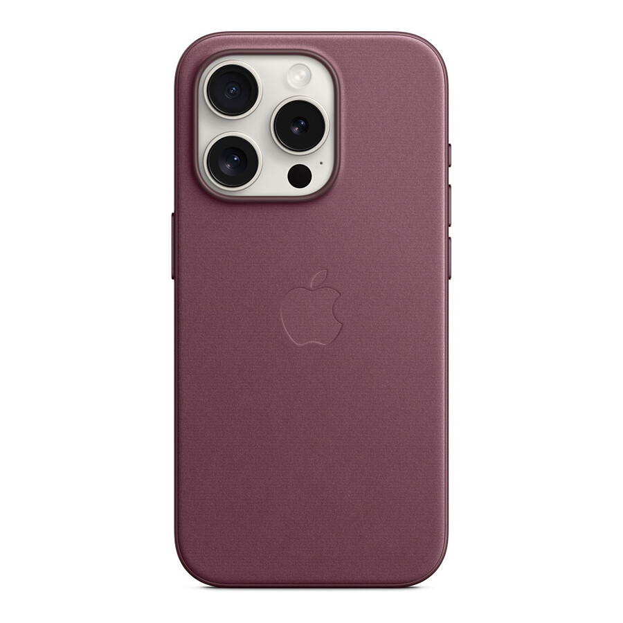 Apple Coque en tissage fin avec MagSafe pour iPhone 15 Pro - Mûre