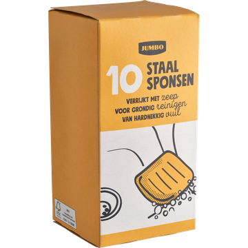 Jumbo Staalsponsen 10 Stuks