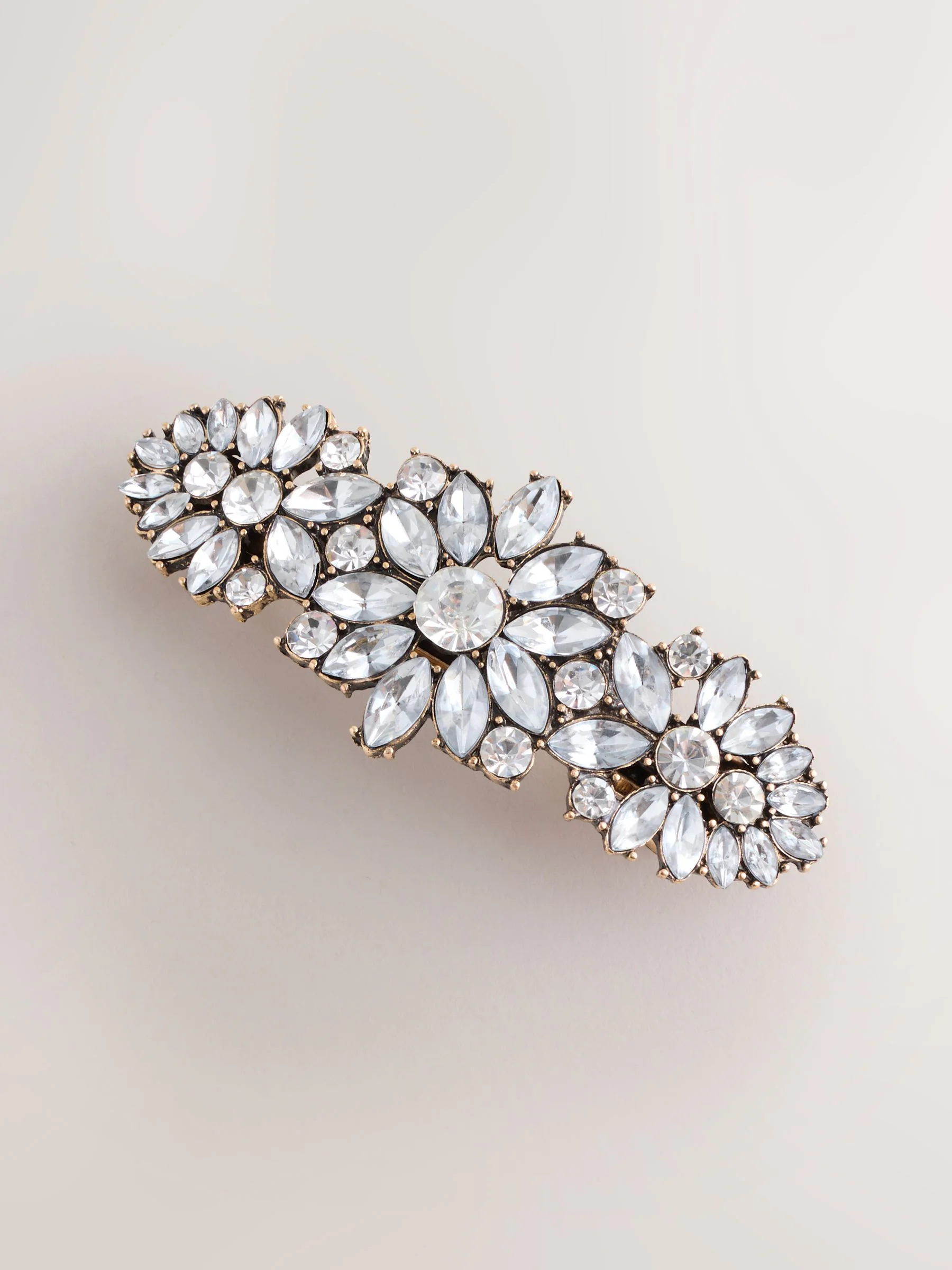 Goudkleurig - Floral Sparkle Hair Barrette
