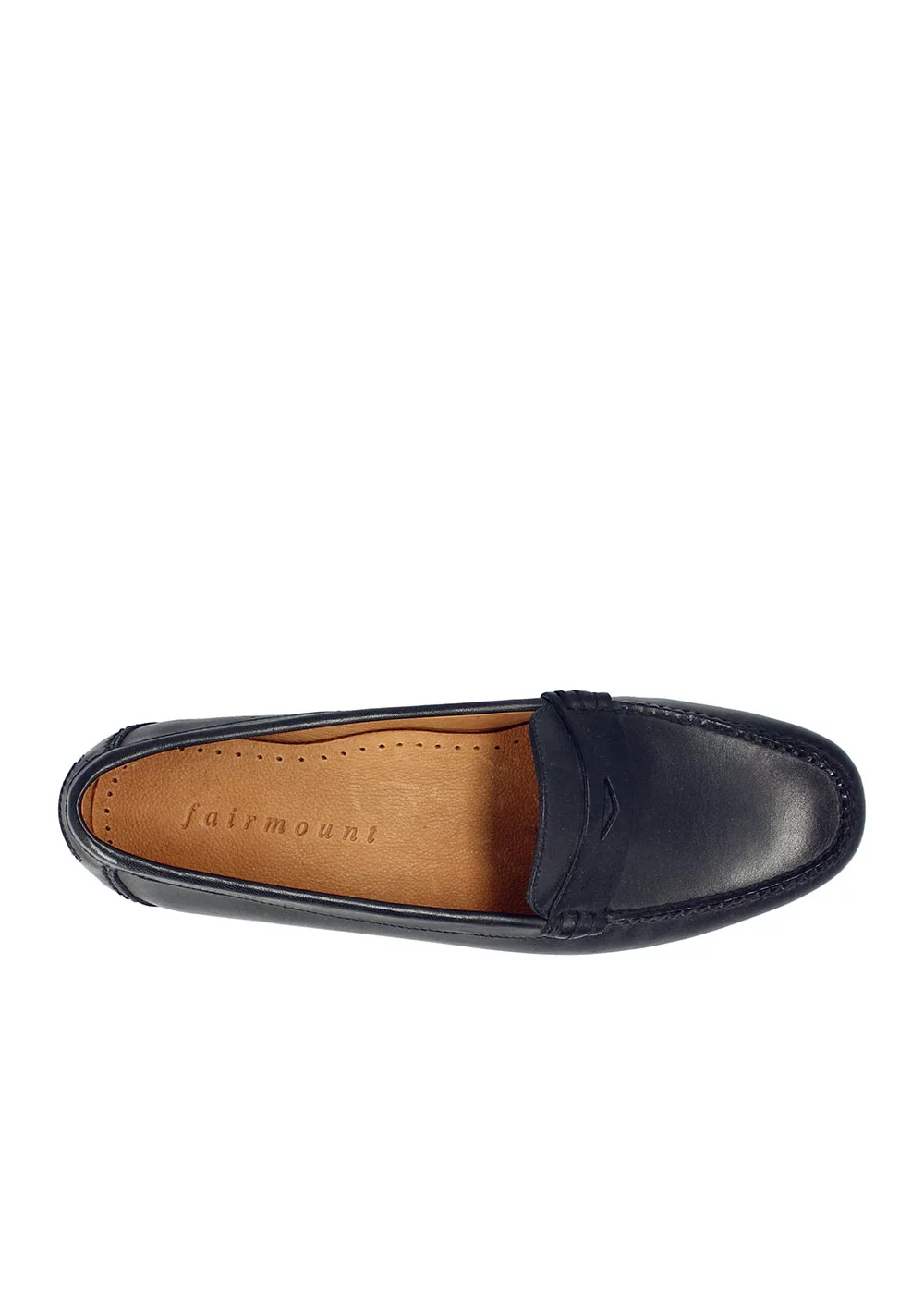 MOCASSIN SIMPLE ROUND CUIR NOIR