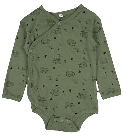 Pippi Baby Body L/æ - 4er-Pack - Deep Lichen Green