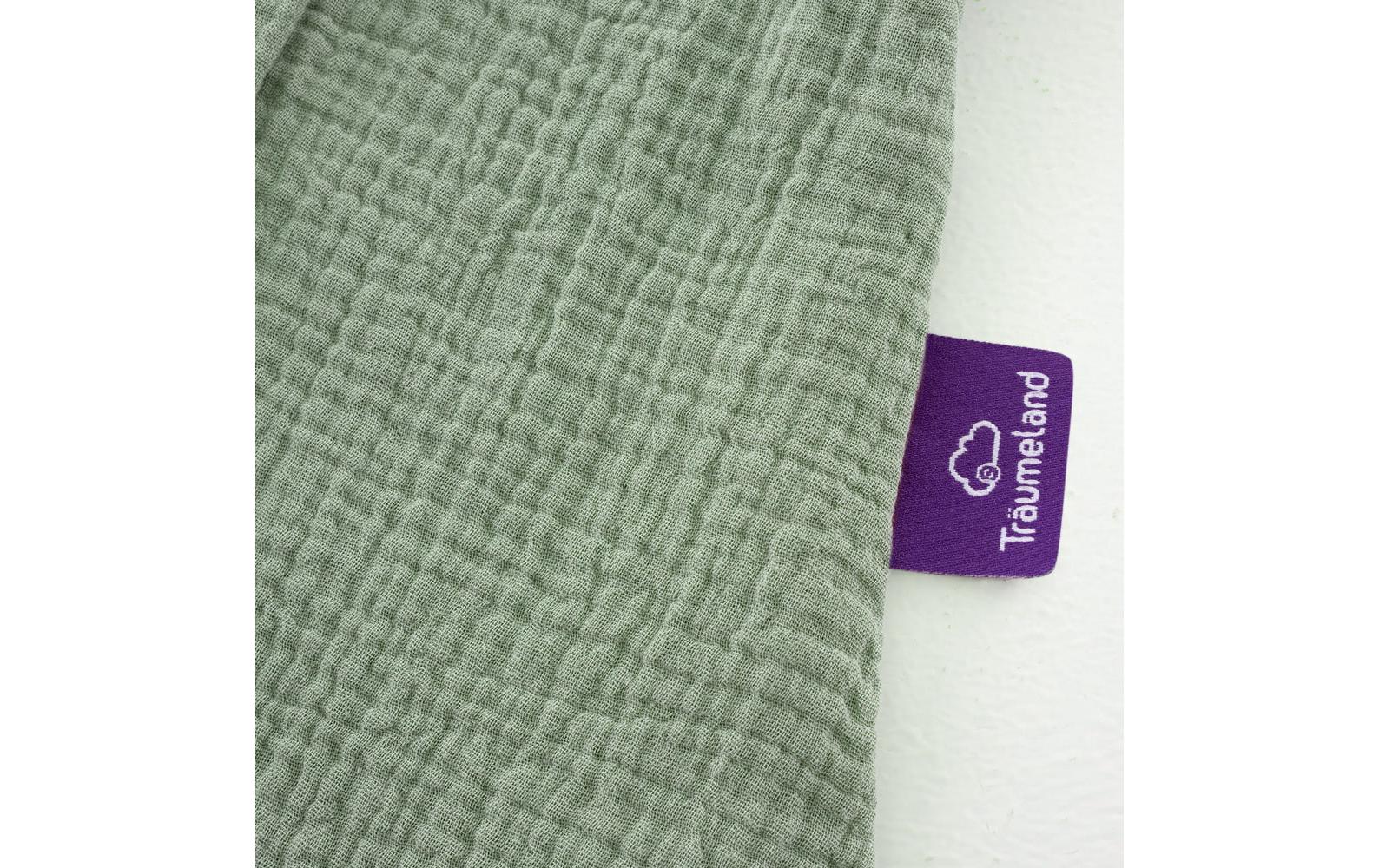 Baby-Sommerschlafsack salbei grün 110Leichter Sommerschlafsack aus Baumwollmusselin perfekt für warme Sommernächte