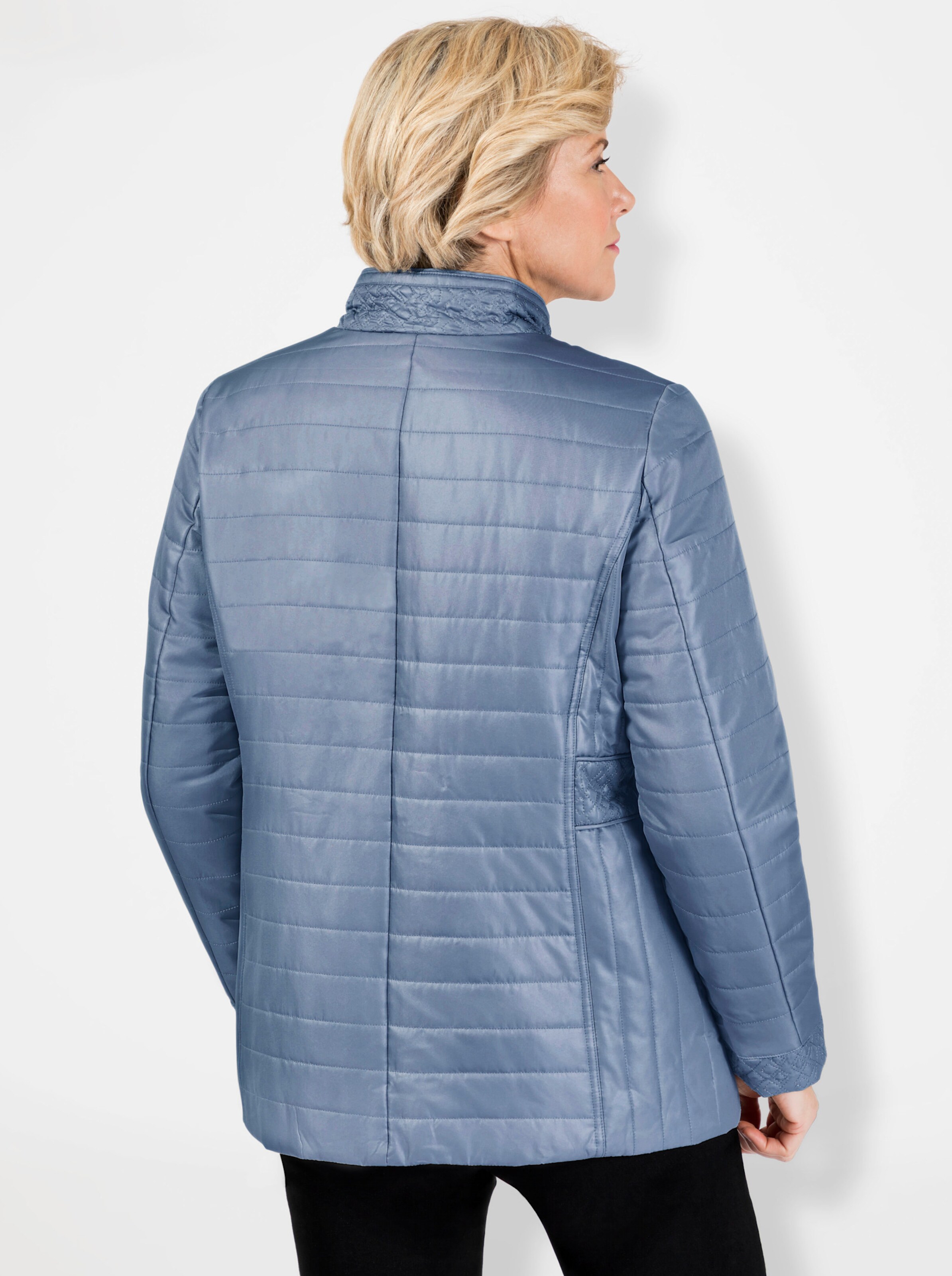 Steppjacke in bleu