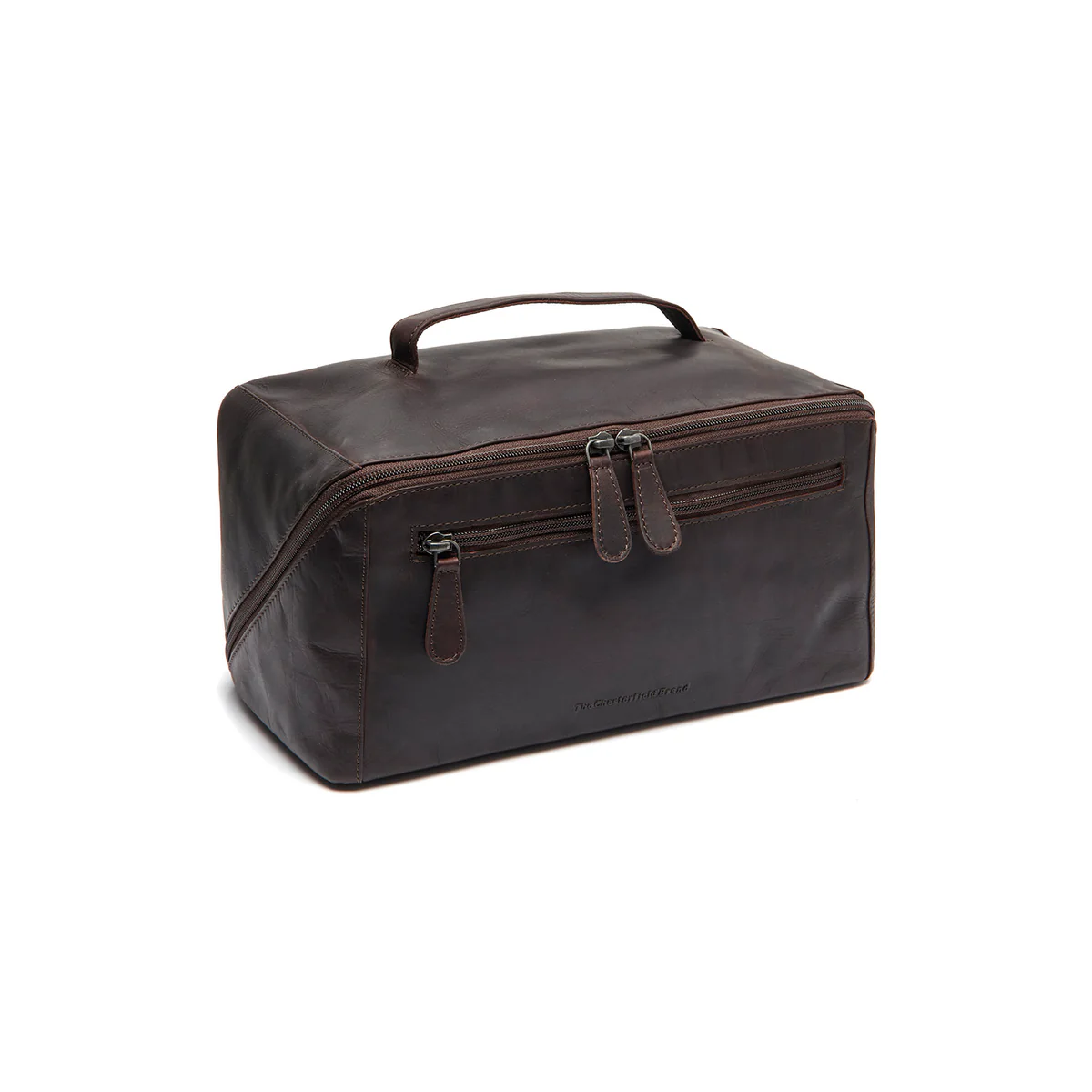 The Chesterfield Brand Trevia Toilettas Waxed Pull Up Bruin