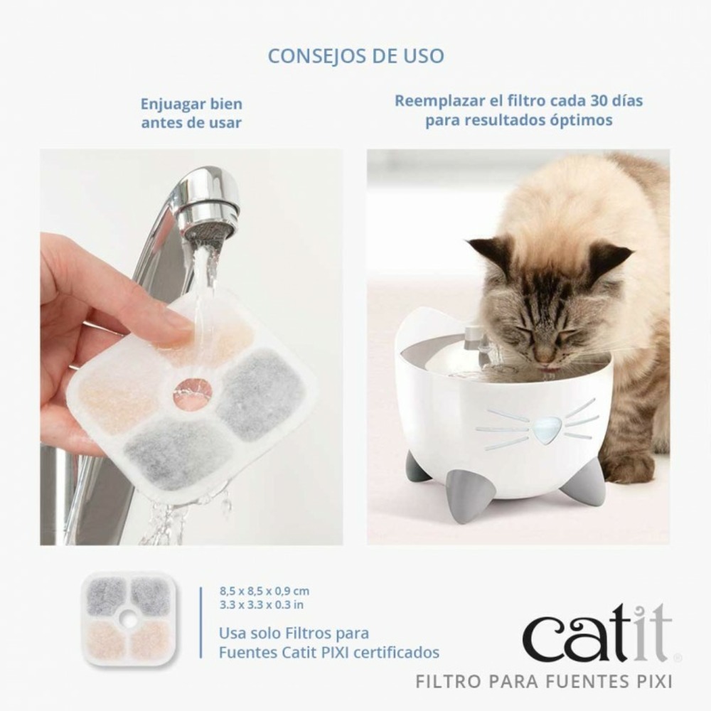 Cat it lot de 6 filtres de rechange pour fontaine 43722