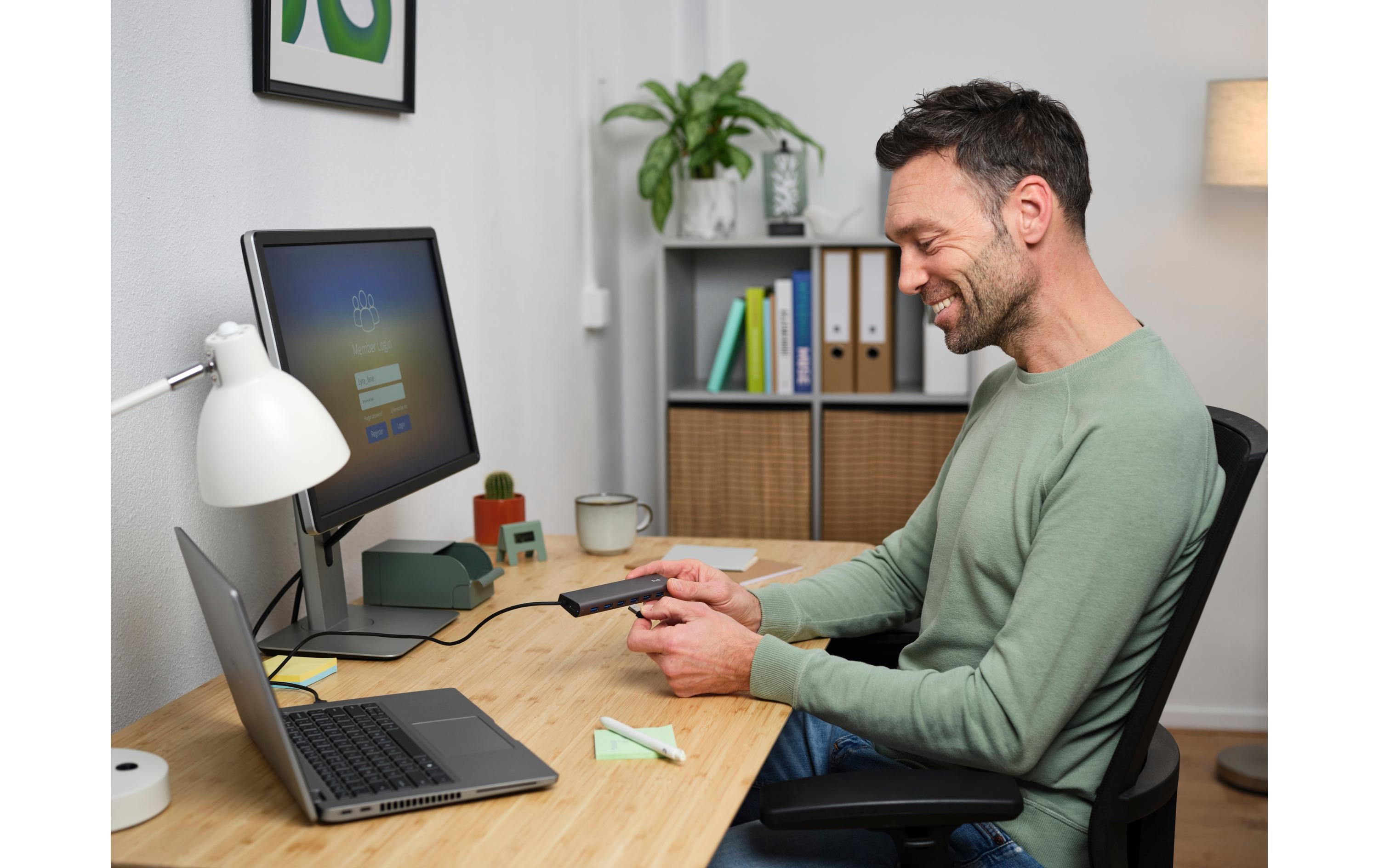 USB-Hub Halyx 7CLeichter und kompakter Hub mit 7 USB-A-Ports