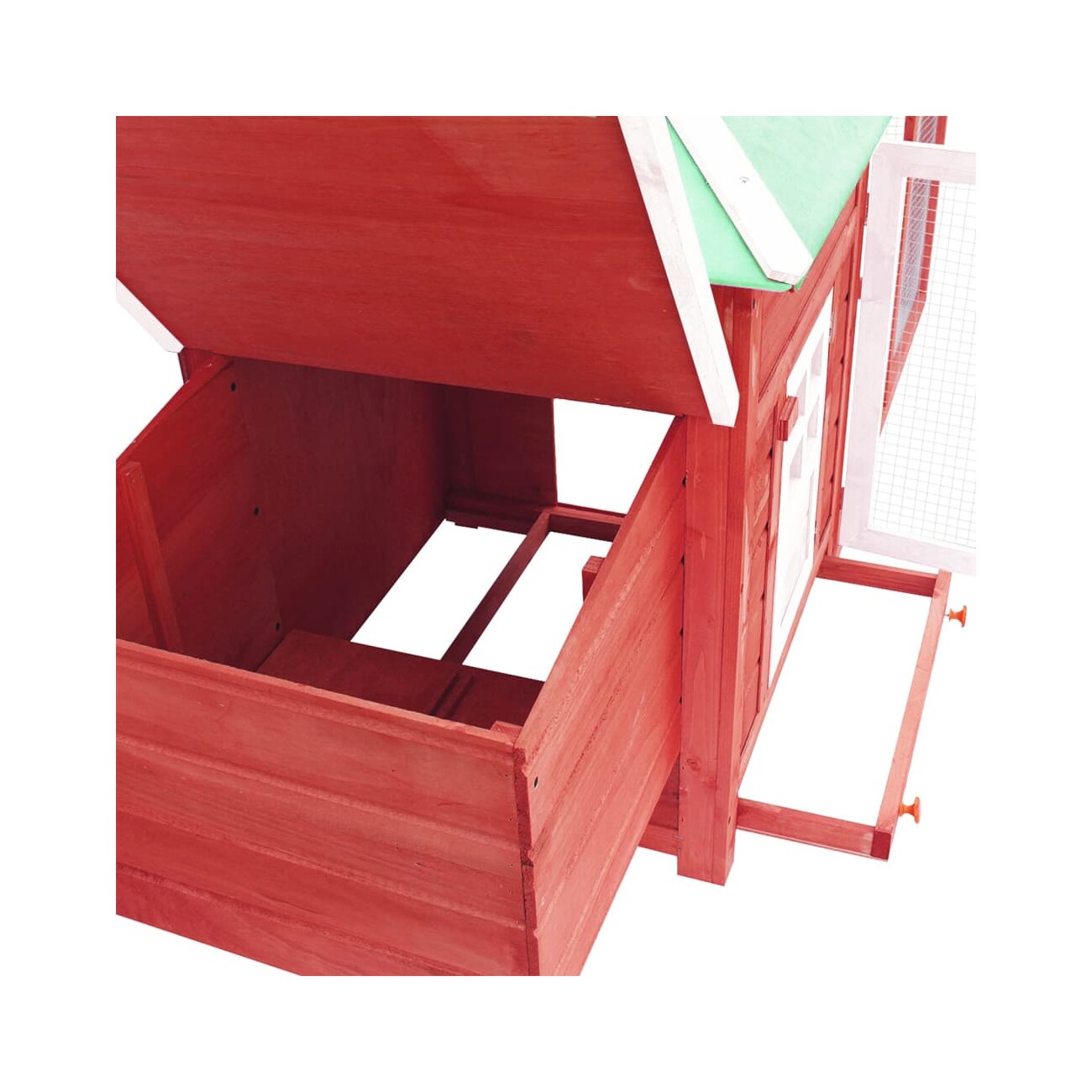 VidaXL Hühnerstall rot