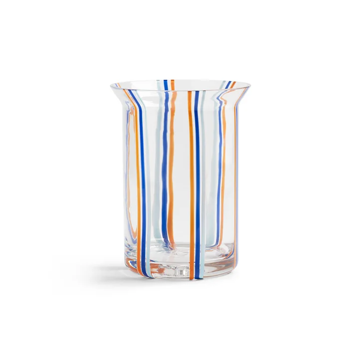 &klevering - Yogu Vase 24,5 x Ø 15 cm, stripe blue