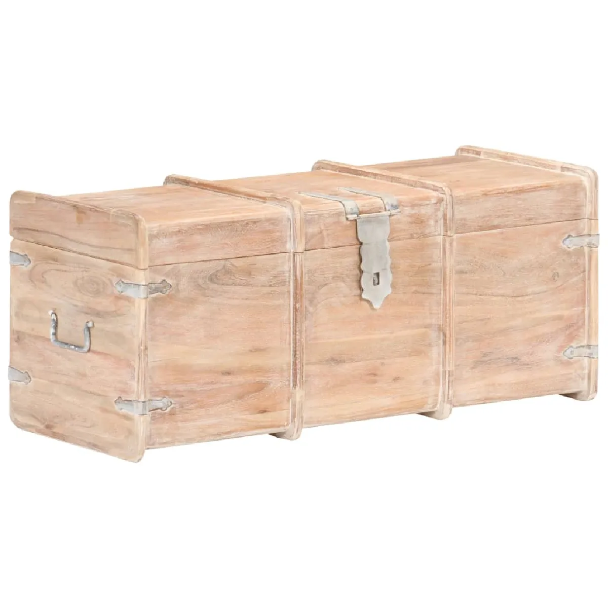 vidaXL Coffre de rangement 90x40x40 cm bois d'acacia