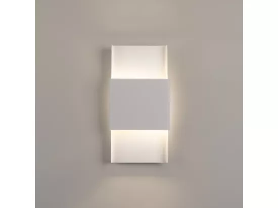 Plafonnier Durlin moderne en acier - 2 sources lumineuses - L.20 x H.40 cm - blanc