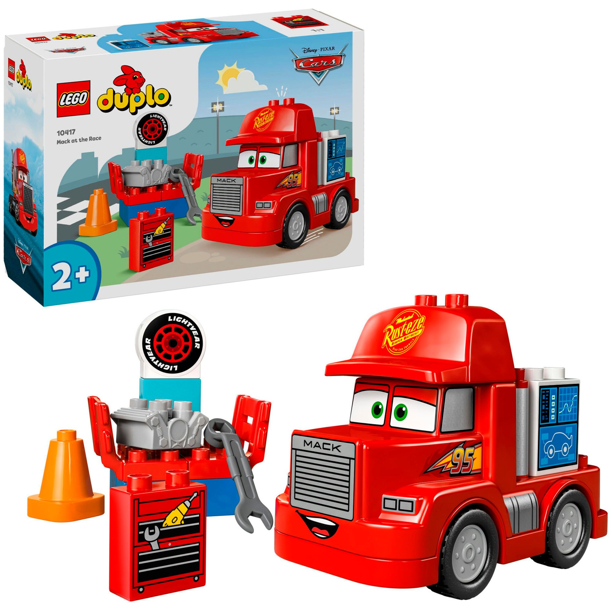 LEGO Konstruktionsspielzeug DUPLO Disney Mack beim Rennen