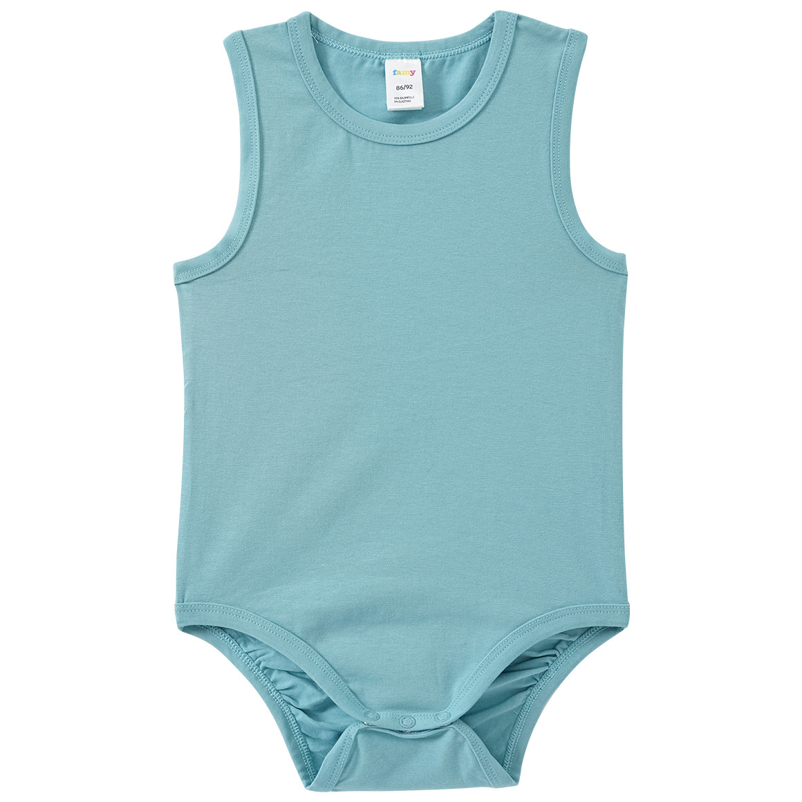 Famy 3 Baby Bodys in verschiedenen Farben salbei / dunkelblau