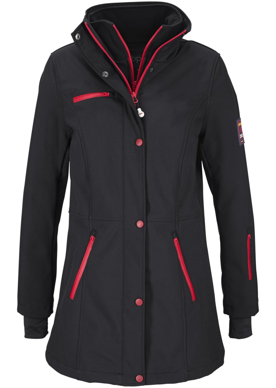 Veste longue softshell extensible