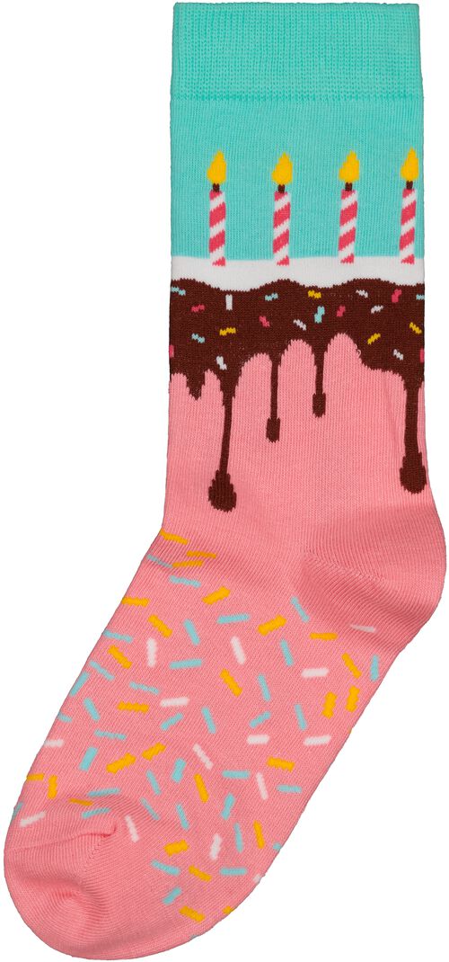 chaussettes avec coton time for cake rose