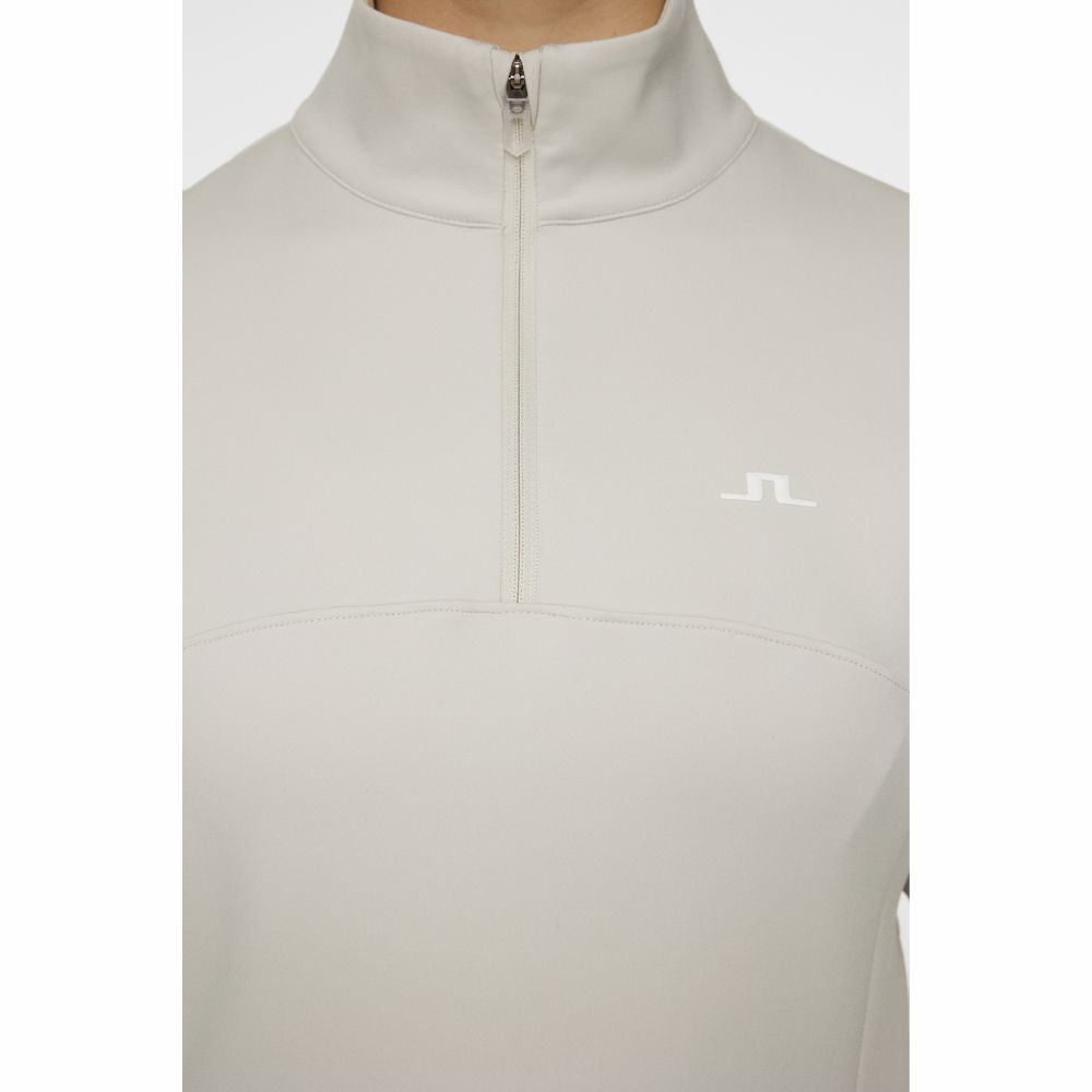 Lorelei Quarter Zip Midlayer Dame Moonbeam