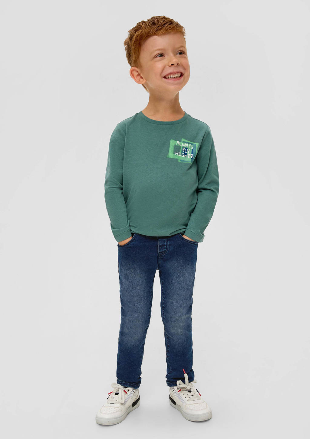 s.Oliver slim fit jeans donkerblauw
