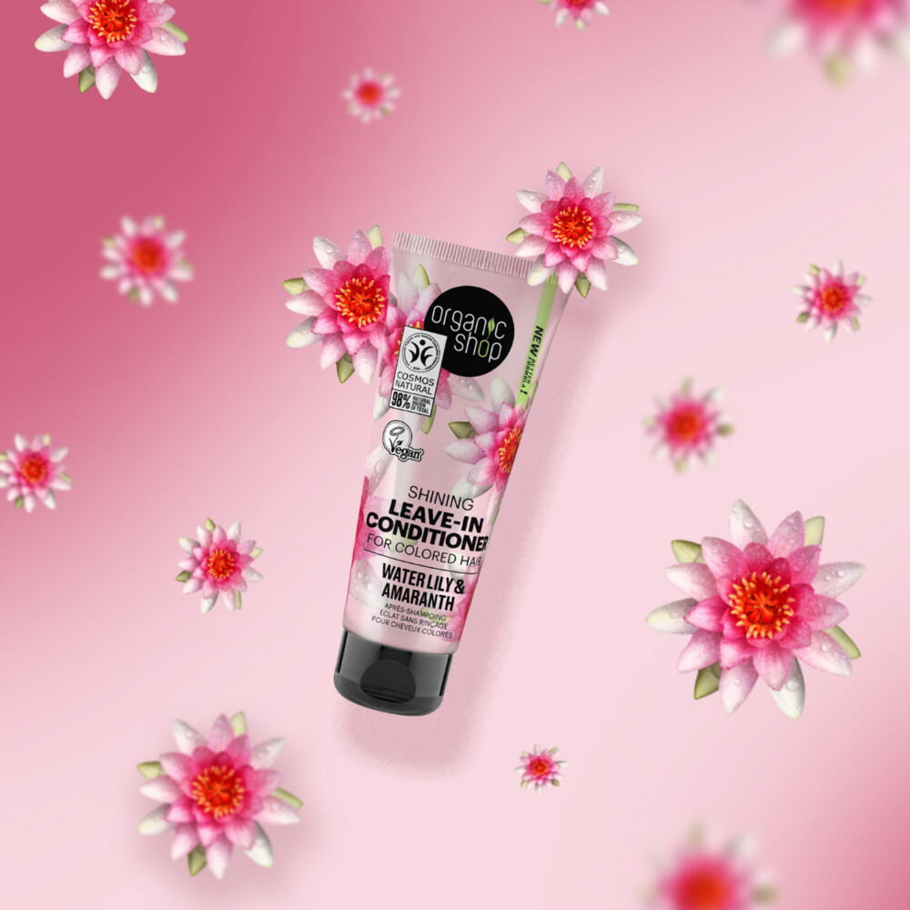 Organic Shop Shining Leave-In Conditioner Water Lily and Amaranth75 ml