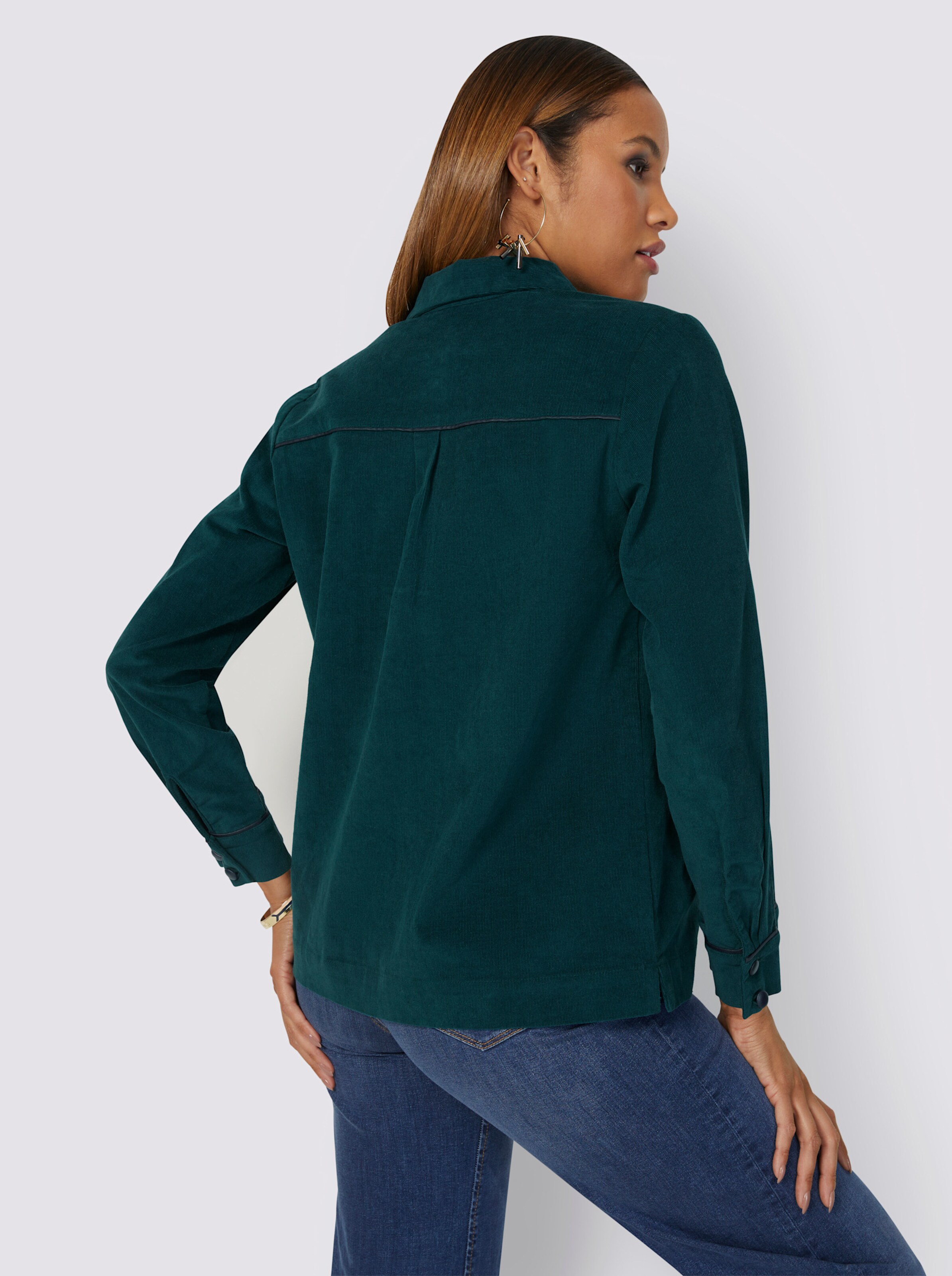 Cord-Bluse
