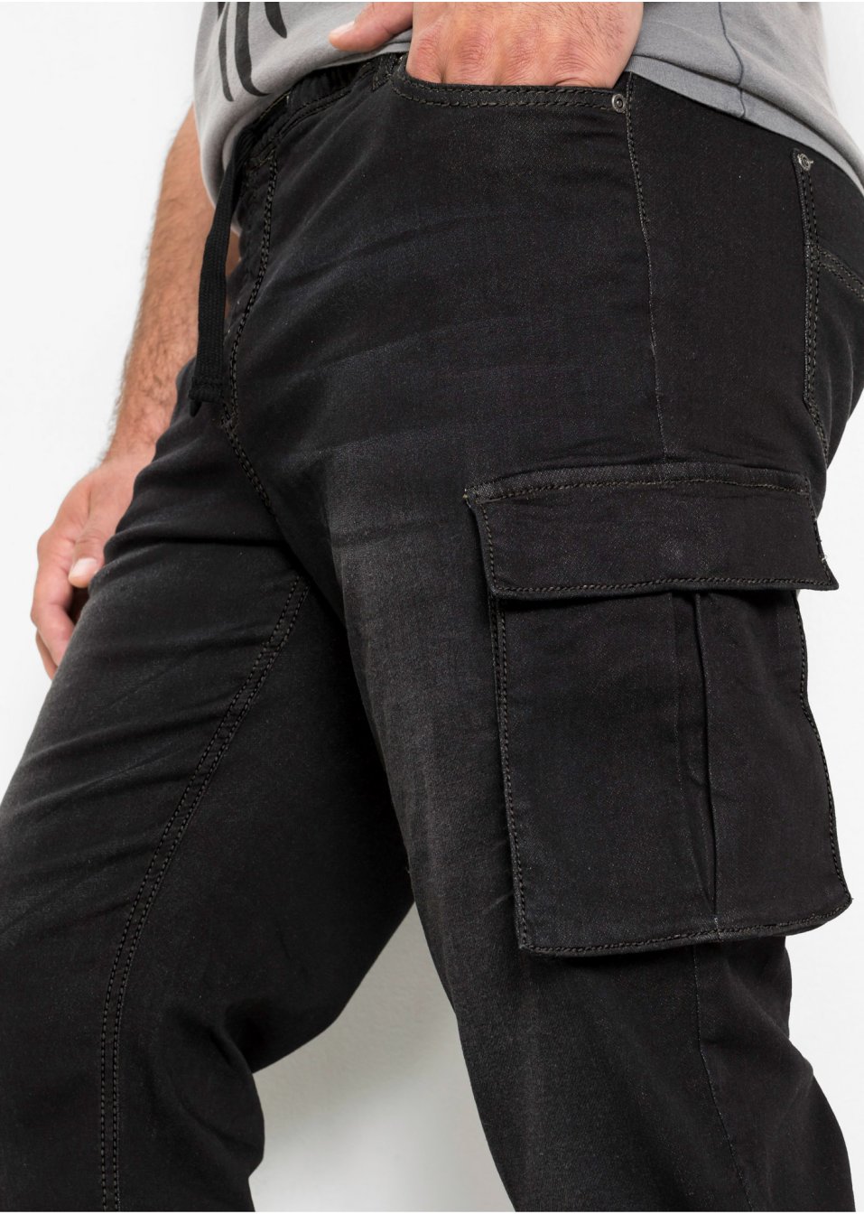 Jean Cargo Slim Fit Straight à enfiler