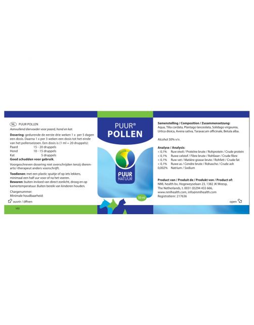 Puur Natuur Pollen - Supplement - Luchtwegen - 50 ml