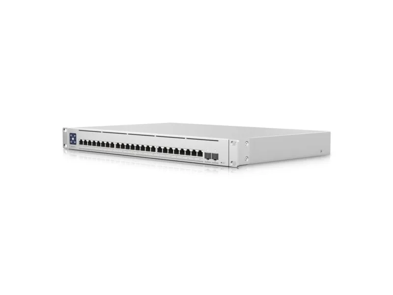 Ubiquiti UniFi Enterprise XG 24 - Switch - L3 - Administreret - 24 x 100/1000/2.5G/5G/10GBase-T   2 x 25 Gigabit SFP28 (uplink) - monterbar på stativ - AC 120/230 V / DC 11.5 V