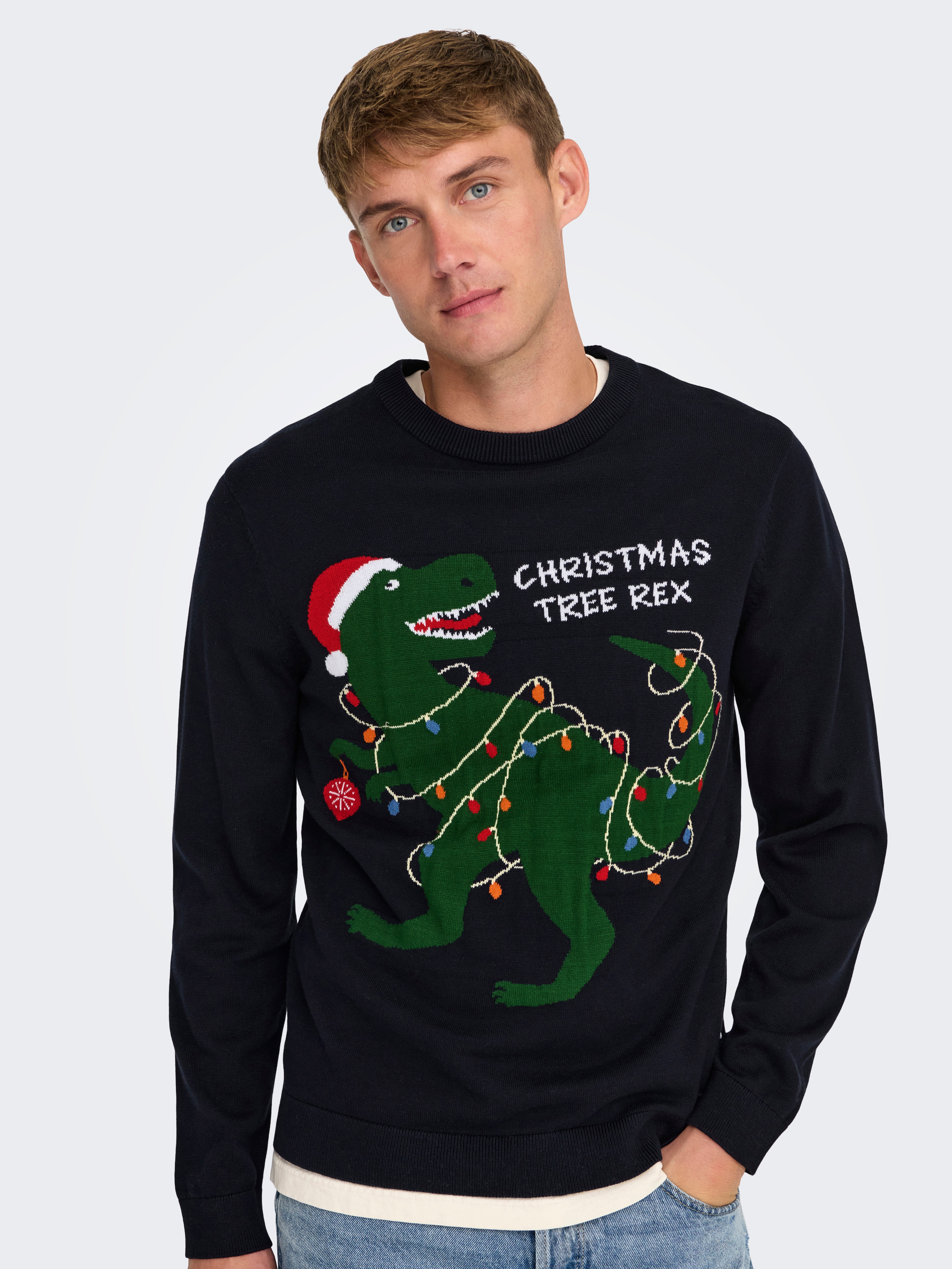 ONSXMAS Pullover Dark Navy