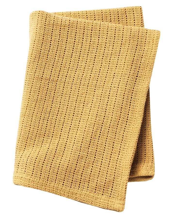 Strickdecke CELLULAR UNI (70x100) in gold