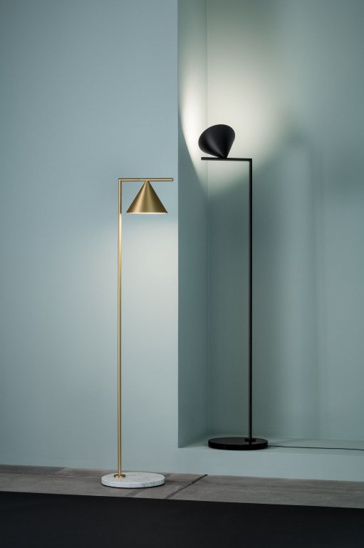 Flos Captain Flint vloerlamp LED messing
