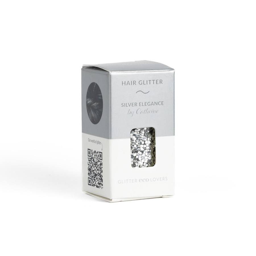 Glitter Eco Lovers Silver Elegance Hair Glitter 8g