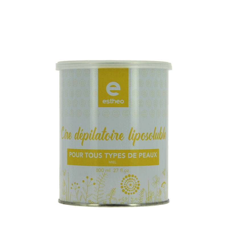Pot de cire dépilatoire liposoluble Miel / 800ml