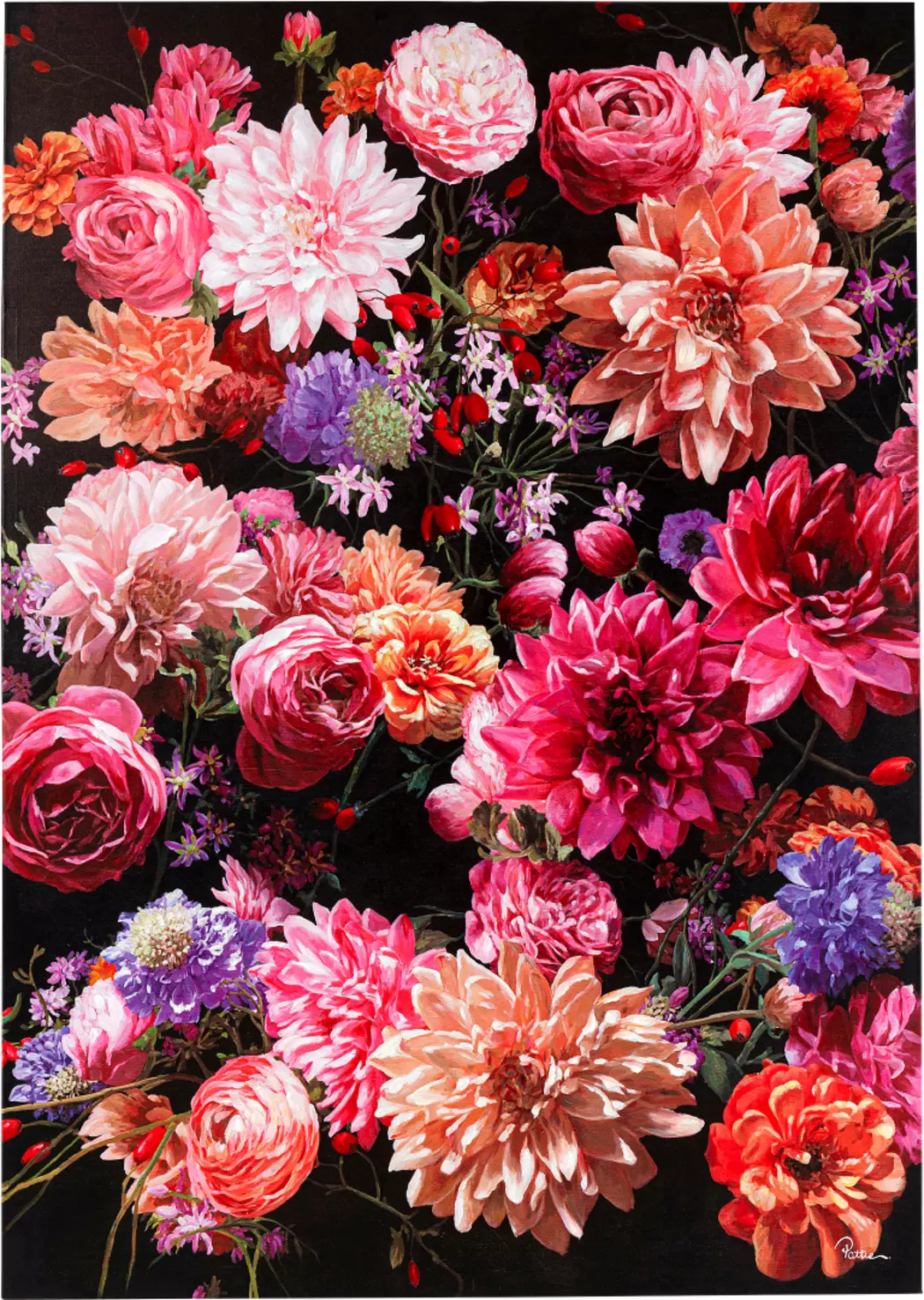 Wandbild 140 x 200 cm 51865 Touched Flower