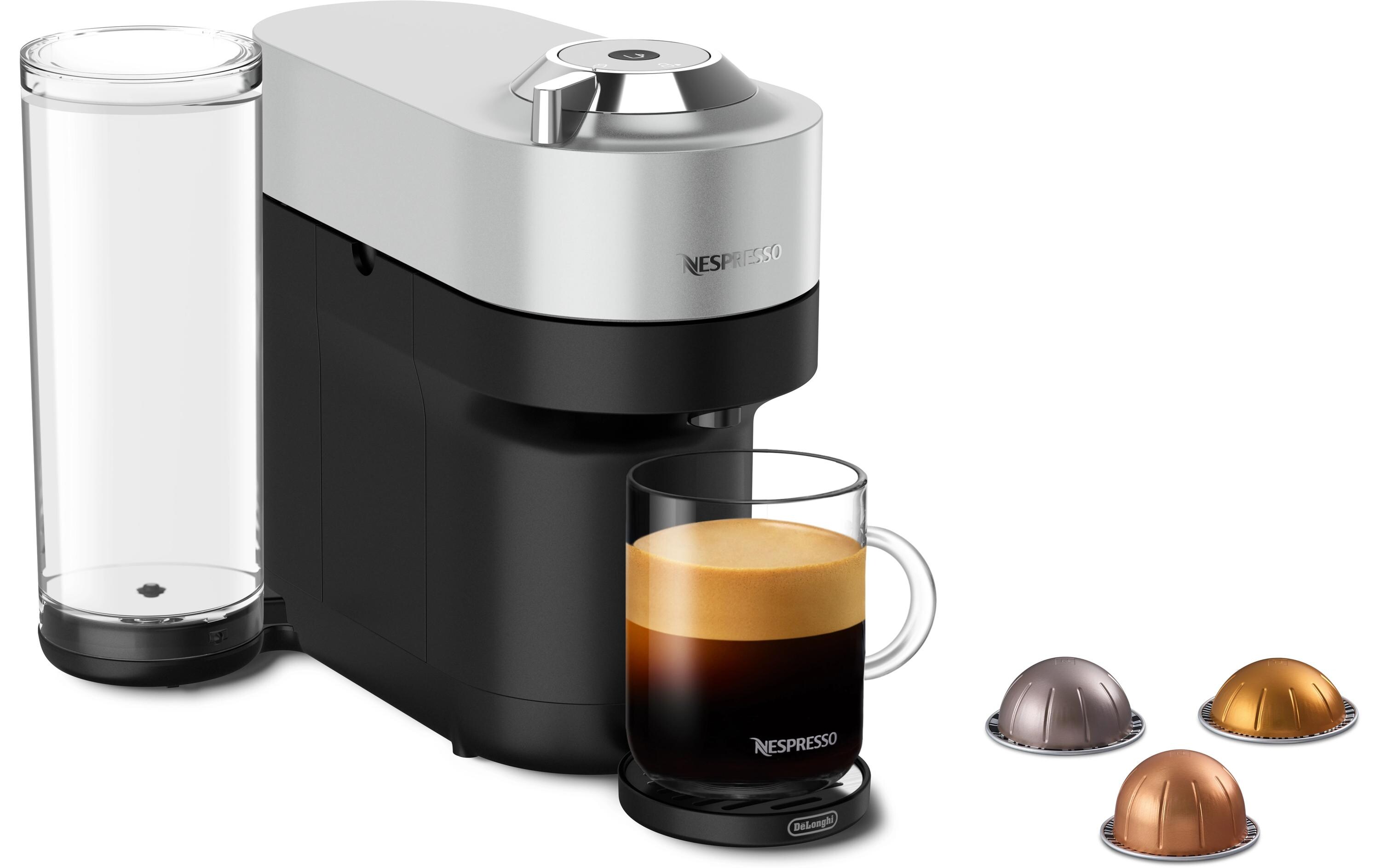 Kaffeemaschine Nespresso Vertuo Pop+ Silber<br>Kompakte Kaffeemaschine